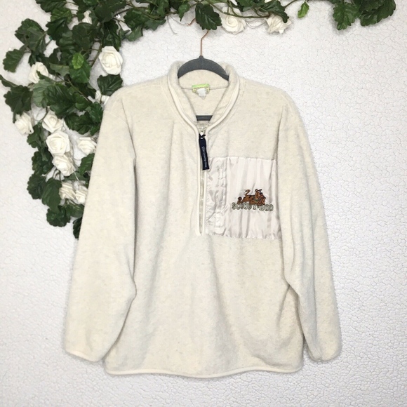 Cartoon Network Sweaters - Scooby Doo Embroidered Fleece Pullover Sweater